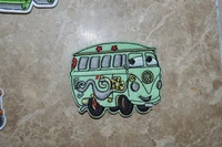 car dragon green embroidery vehicle cartoon embroidered patches iron on motif applique embroidery patch diy accessory