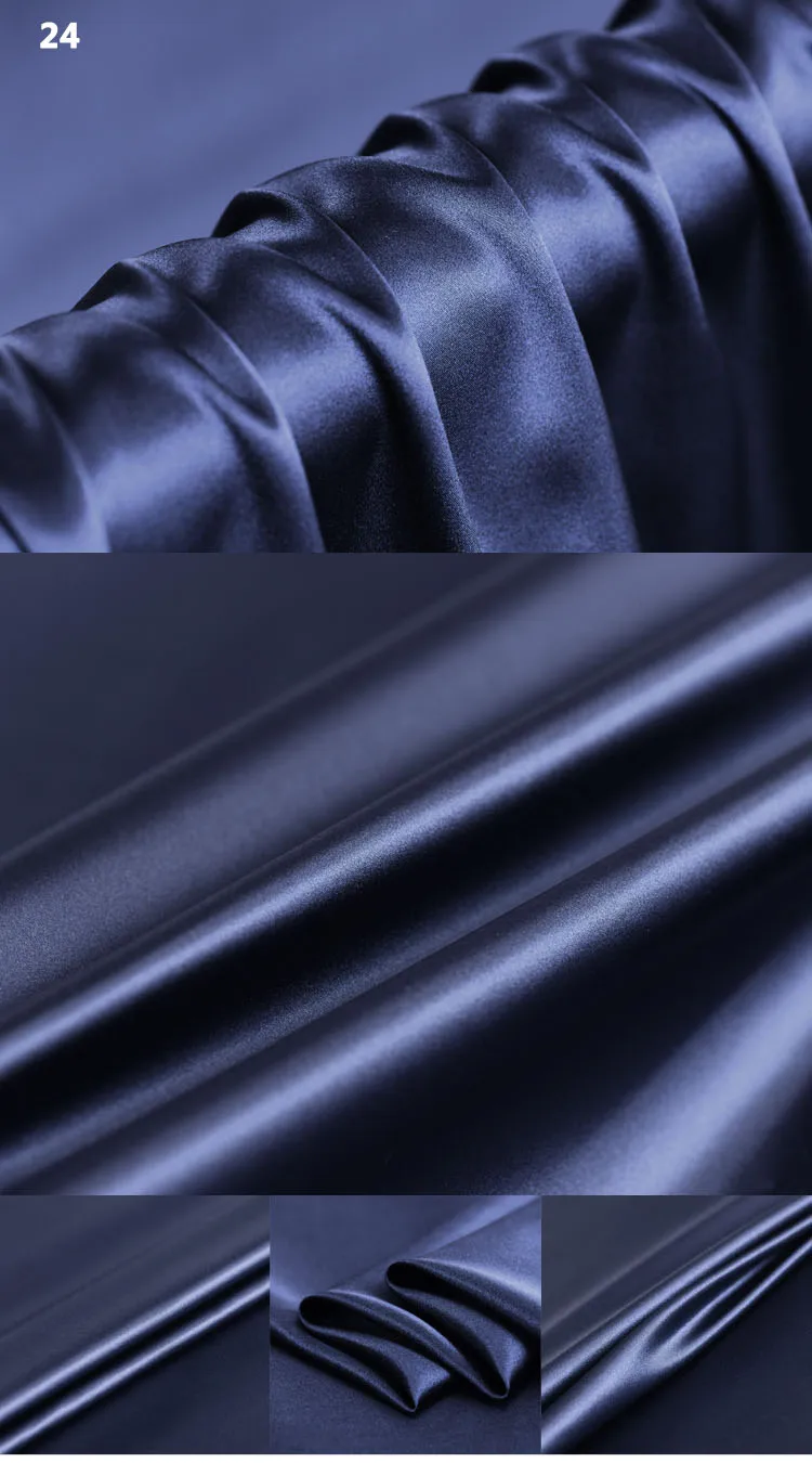 19M/M 24COLORS digital painting stretch satin silk fabric for dress tissu au metre telas por metros tecido tela shabby chic DIY