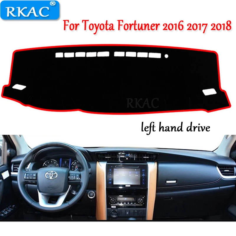 Чехол для приборной панели автомобиля коврик Toyota Fortuner 2016 2017 2018 чехол от солнца