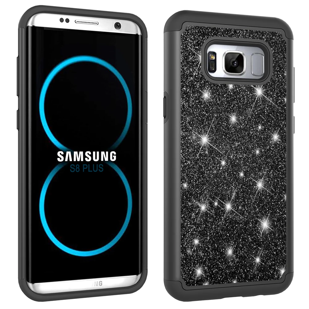 Shiny Bling Case for Samsung Galaxy S8 Plus S8+ SM-G955FD SM-G955F Phone Cover 8+ SM G955 G955FD G955F Bumper Funda | Мобильные