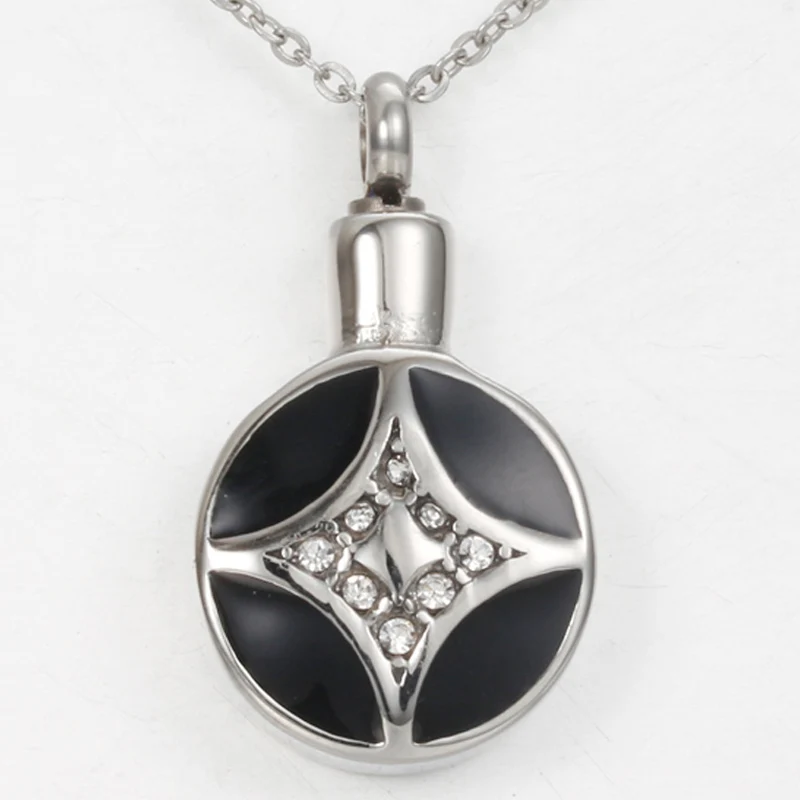 Из нержавеющей стали Мемориал кремации ювелирные изделия Эмаль Шарм память урна