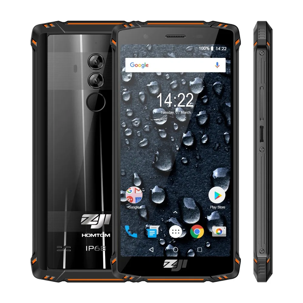 HOMTOM ZJI Z9 IP68 частоты сердечных сокращений Helio P23 Android 8 1 смартфон 5 7 дюймов 6 ГБ 64 Гб