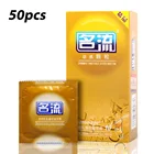 Презервативы Mingliu динамические с сильным удовольствием, натуральный латекс в горошек, муфта для пениса для мужчин, безопасные средства контрацепции, 50 шт.