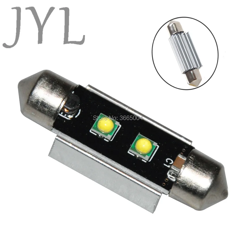 2PCS 42MM High Power 3535 2 SMD LED Bulb Car Interior Dome 1.65&quot Festoon Lights 1.6W | Автомобили и мотоциклы