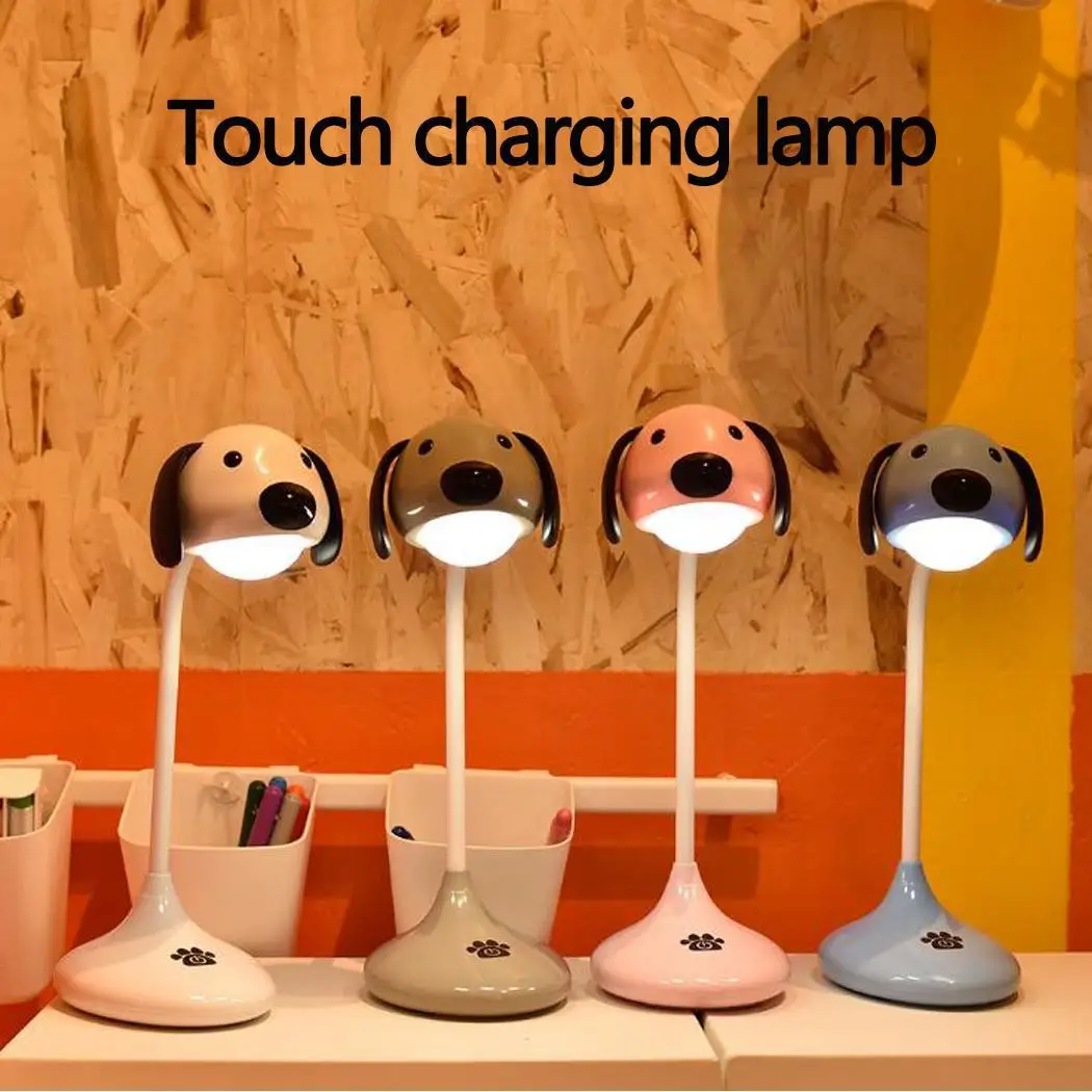 Креативная лампа с сенсорным управлением usb зарядка мультфильм светодиодный ночник 3 часа 5 в 1 Вт спальня