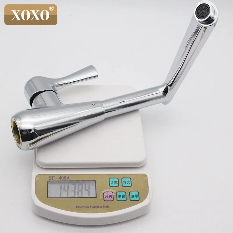 XOXO Chrome plated single processing kitchen faucet rotate 360 degrees hot and cold water tap X1261 | Обустройство дома
