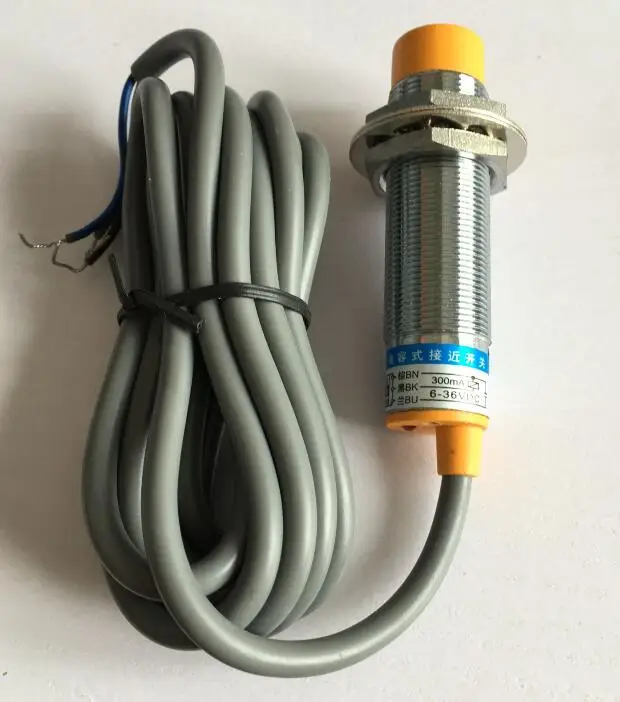 Емкостный датчик приближения M18 LJC18A3-B-Z/AY DC6-36V, 3 провода, PNP NC, расстояние 1-10 мм