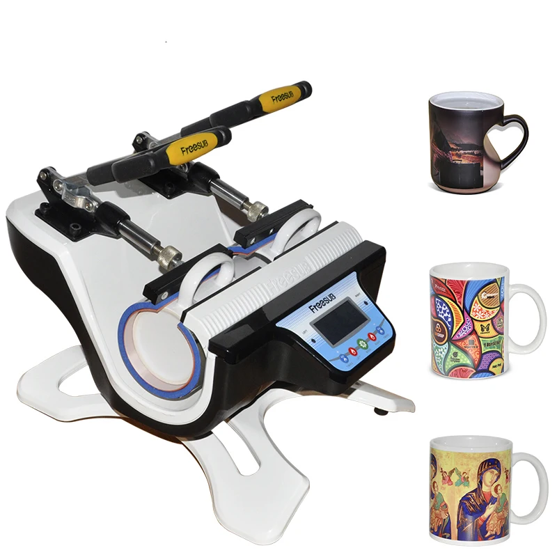 ST210 Double Station Mug Press Heat Machine Cup Sublimation Transfer Printing+5pcs Exchange Heating Mats | Компьютеры и офис