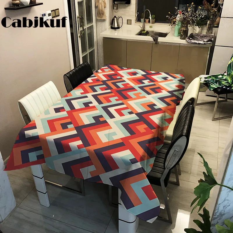 Все размеры белый плед прямоугольная скатерть скатерти круглый для Свадебная вечеринка Банкетный Отель Обеденный украшения дома