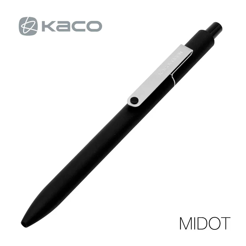 Шариковая ручка KACO MIDOT с гелевыми чернилами 6 цветов на выбор 0 5 мм черные чернила