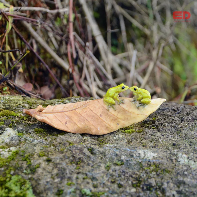 Коллекция на каждый день микро мини животные садовая Статуэтка фигурки лягушка