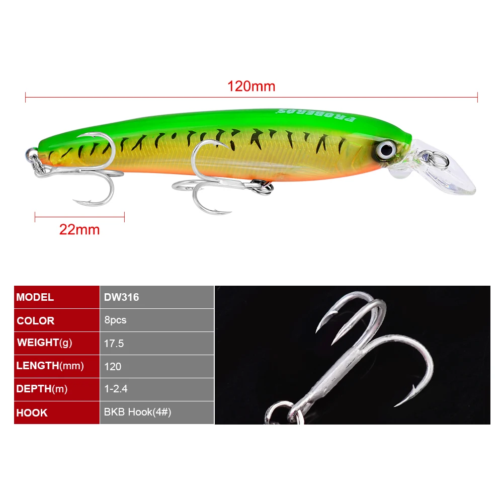 Приманки карандаши приманка 4 # тонущий крючок 18 5g 12 см воблер твердая Bass Isca