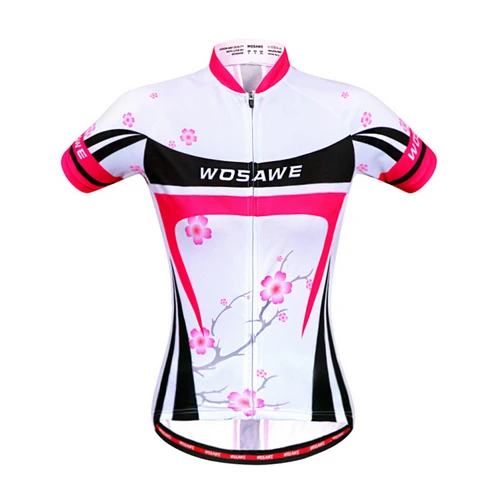 B Cycling Jersey WOSAWE женские майки для велоспорта, велосипедная дышащая одежда с коротким рукавом, летняя одежда для горного велосипеда, одежда для верховой езды, рубашка, аксессуары - Цвет: B Cycling Jersey