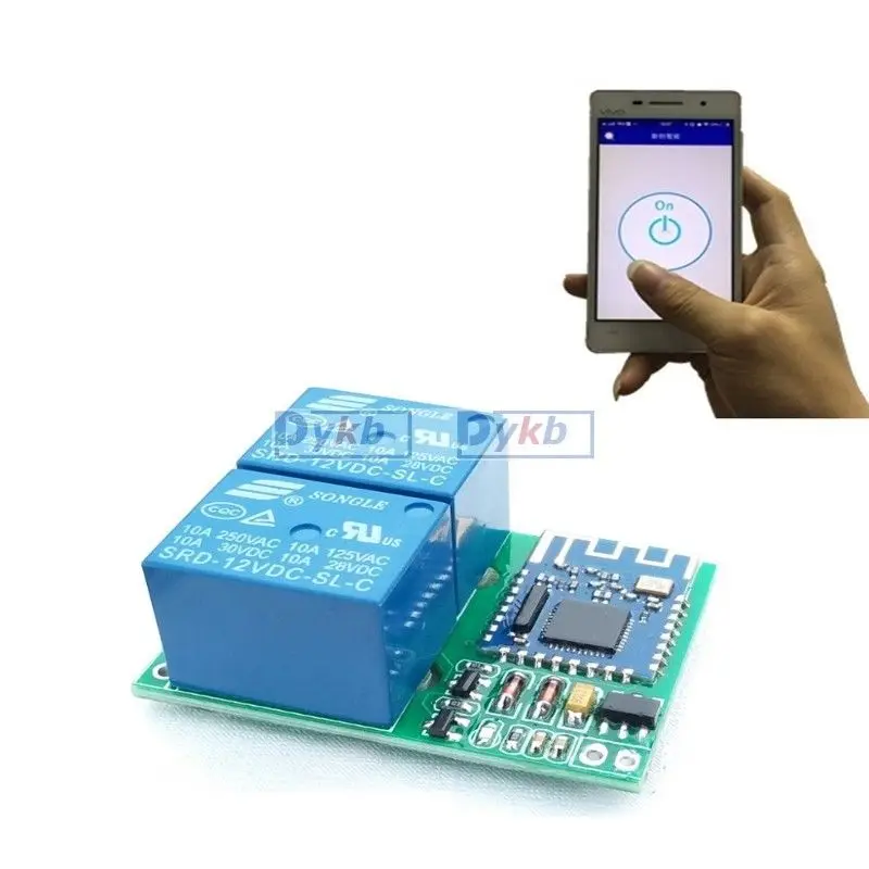 Модуль переключателя реле с Bluetooth 5 в постоянного тока беспроводной пульт