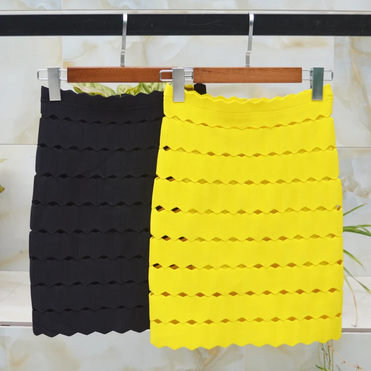 

4 Colors Ladies HL Bandage Skirts Pencil Sexy Bodycon Mini Skirts Club Night Wear