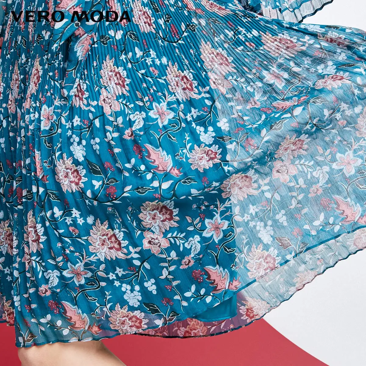 Vero Moda 2019 Весна Лето Женское платье винтажное с расклешенными рукавами А-образные