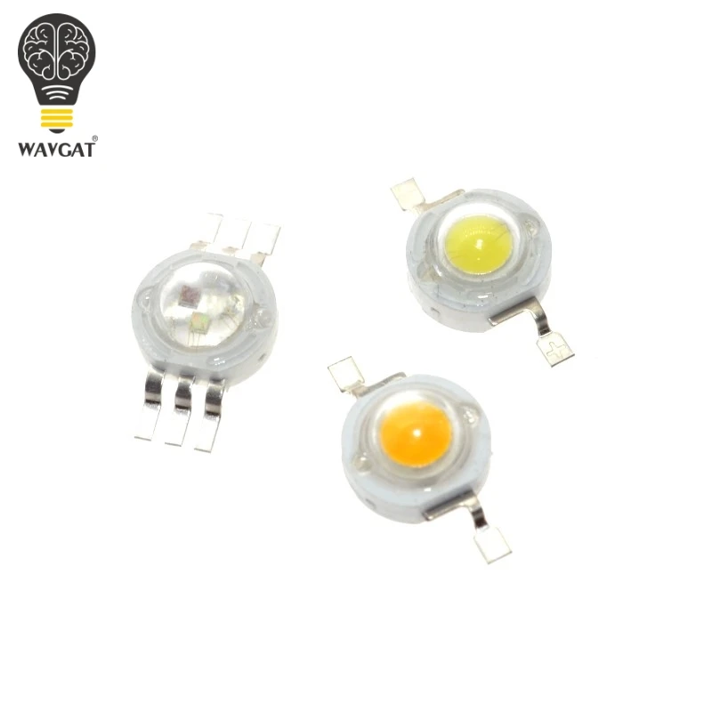 1W Warm white AEAK 1 Вт белый теплый белый красный Gerrn синий RGB светодиодный высокой мощности лампы бусины чистый 300 мА 3,2-3,4 в 100-120лм 30 мил - Цвет: 1W Warm white