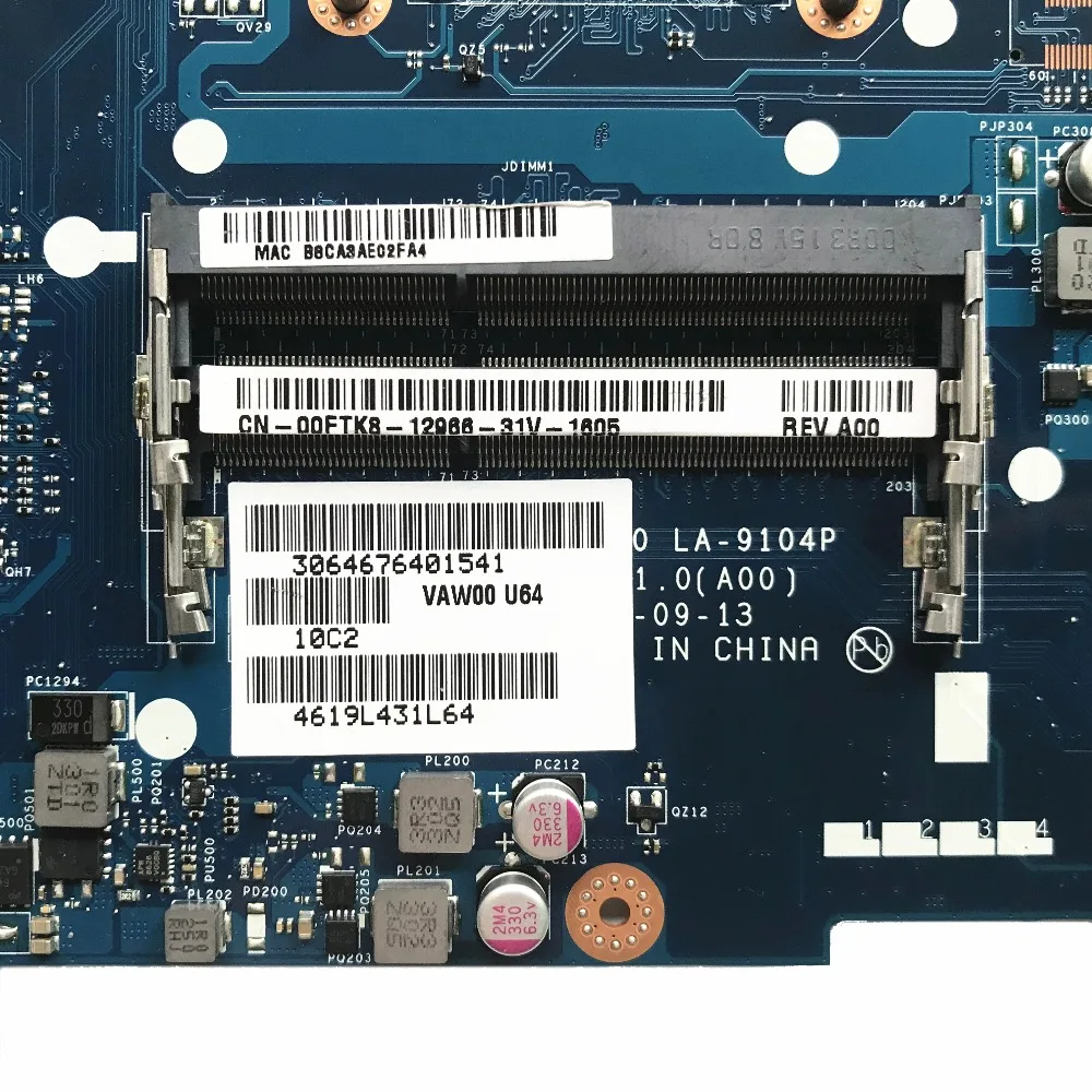 Оригинальная материнская плата для ноутбука Dell 3521 5521 00FTK8 0FTK8 VAW00 с процессором SR0XF