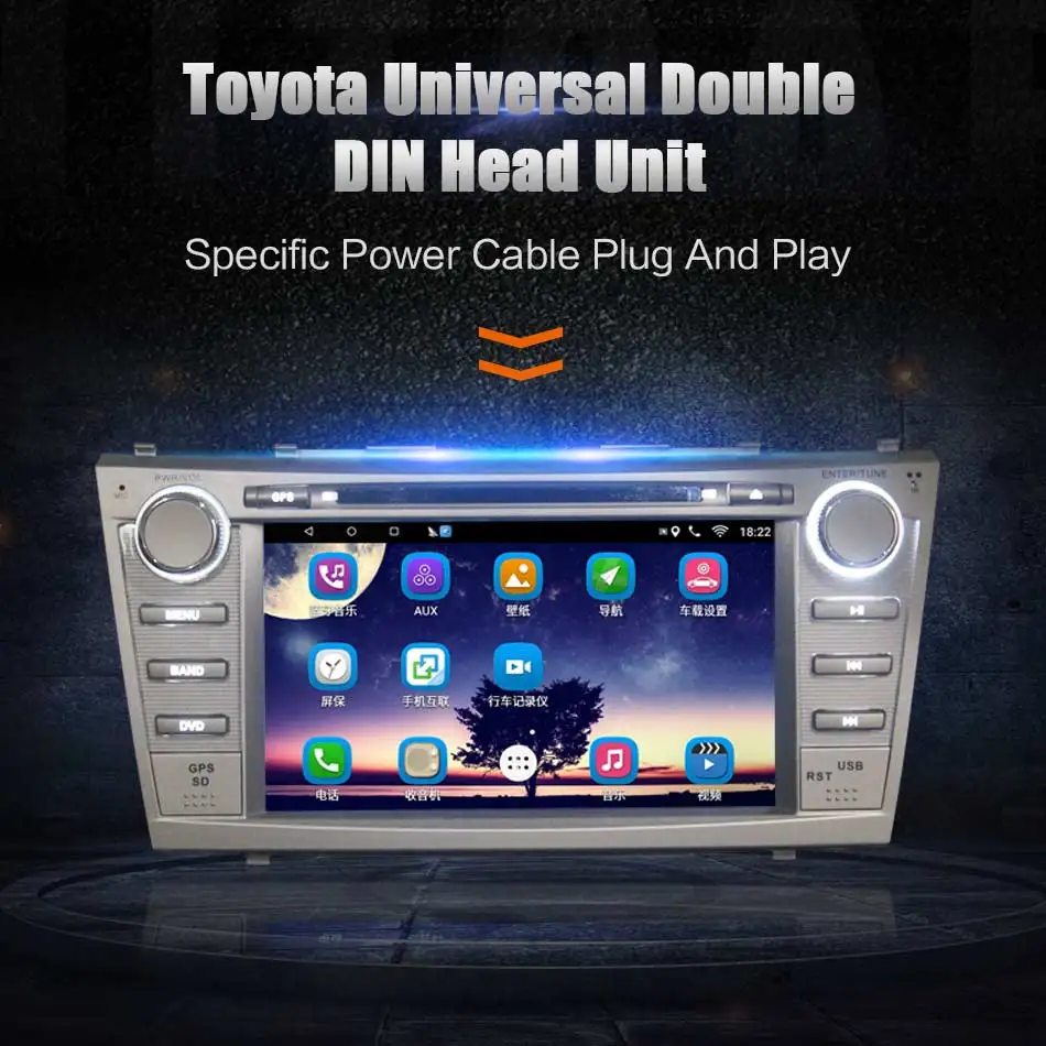 2Din автомобильный DVD плеер Android GPS радио Bluetooth WIFI головное устройство стерео с