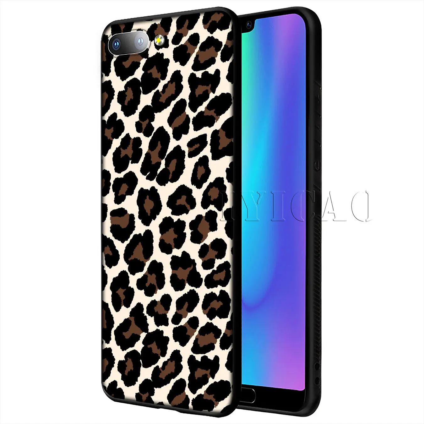 IYICAO Snake Skin DIY Leopard Drawing Soft Case for Huawei Y9 Y7 Y6 Prime 2019 Cover Honor 20 8C 8X 8 9 9X 10 Lite 7C 7X 7A Pro |