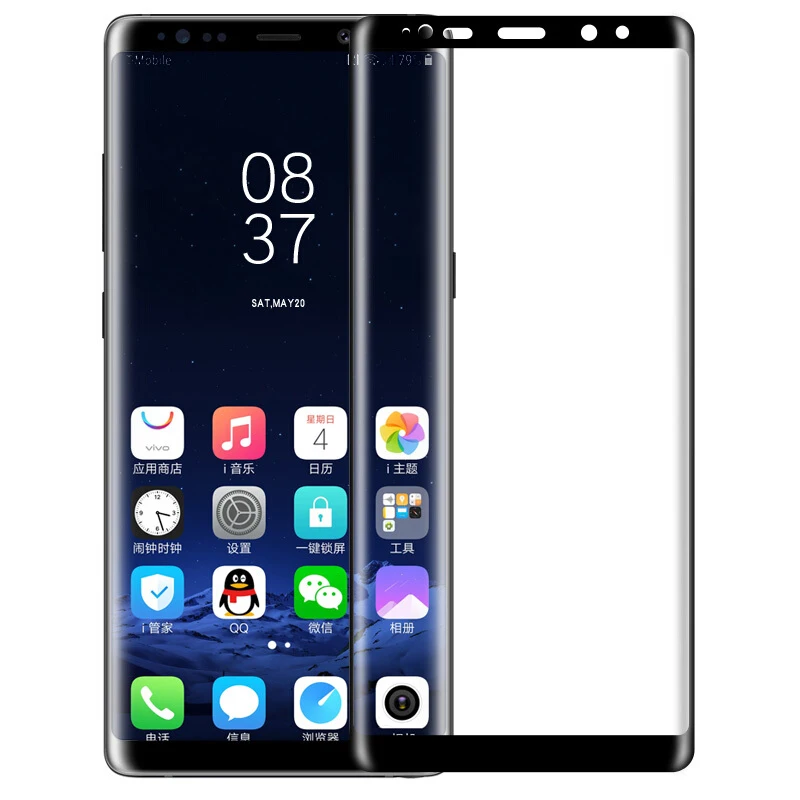 3D изогнутое прозрачное закаленное стекло для защиты экрана Samsung S8 Plus Note 8|Защитные