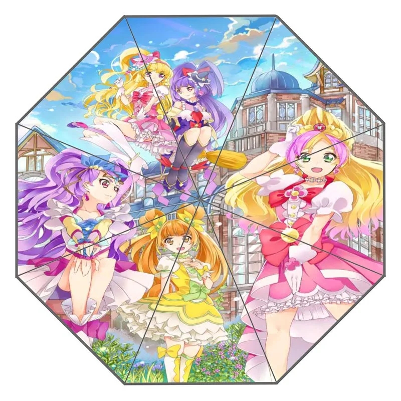Пользовательский улыбка precure работа зонтик солнечный и дождливый солнцезащитный крем анти-УФ-зонтик# QAZ098K - Цвет: Umbrella