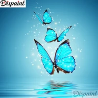 dispaint full squareround drill 5d diy diamond painting animal butterfly embroidery cross stitch 3d home decor gift a11057