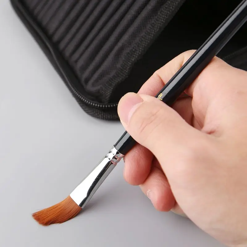 

18pcs/Set Paint Brush Wooden Acrylic Painting Palette Gouache Cosmetic Art Kit Drawing Pens