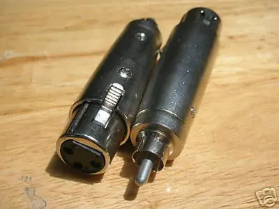1 XLR Женский к RCA MALE mic. Подключите адаптер разъем RXD|Соединители| |