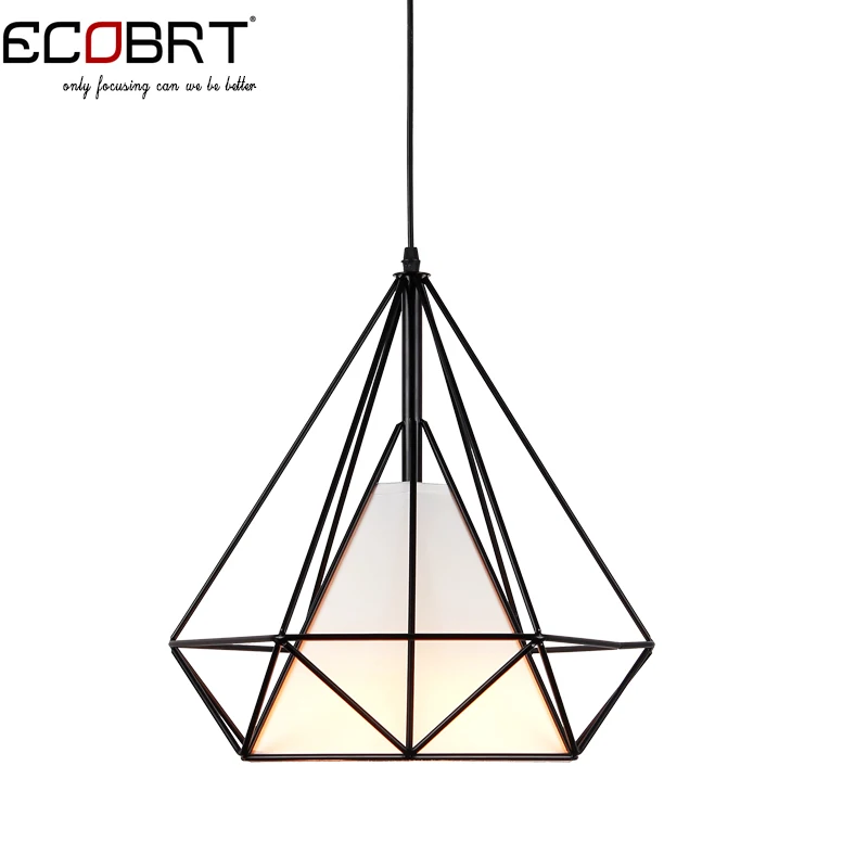 ECOBRT Black Loft Cord Pendant Lamps Lights Brief Style hanging Lighting with E27 socket indoor dinning room light | Освещение