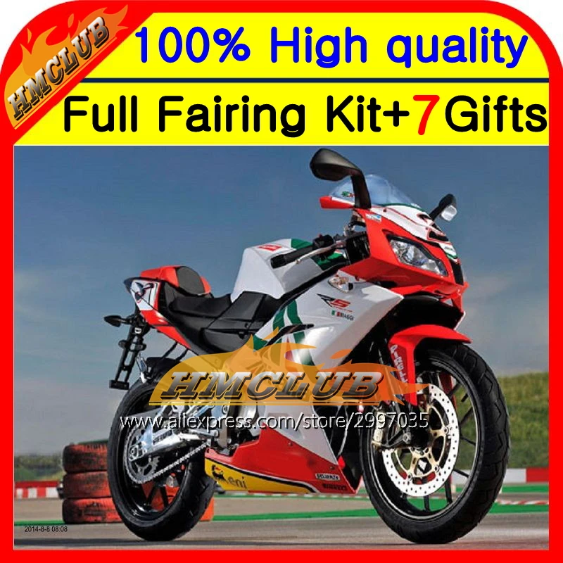

Корпус для Aprilia Red RS4 125 RS125 99 00 01 02 03 05 7HM25 RSV125 99-05 RS 125 красный белый 1999 2001 2002 2003 2005 обтекатель