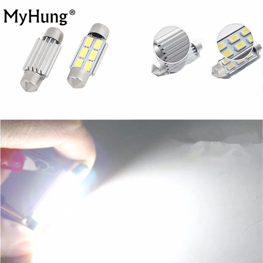 Автомобильный номерной знак без ошибок светодиодные лампы C5W для Volkswagen VW JETTA GTI GOLF