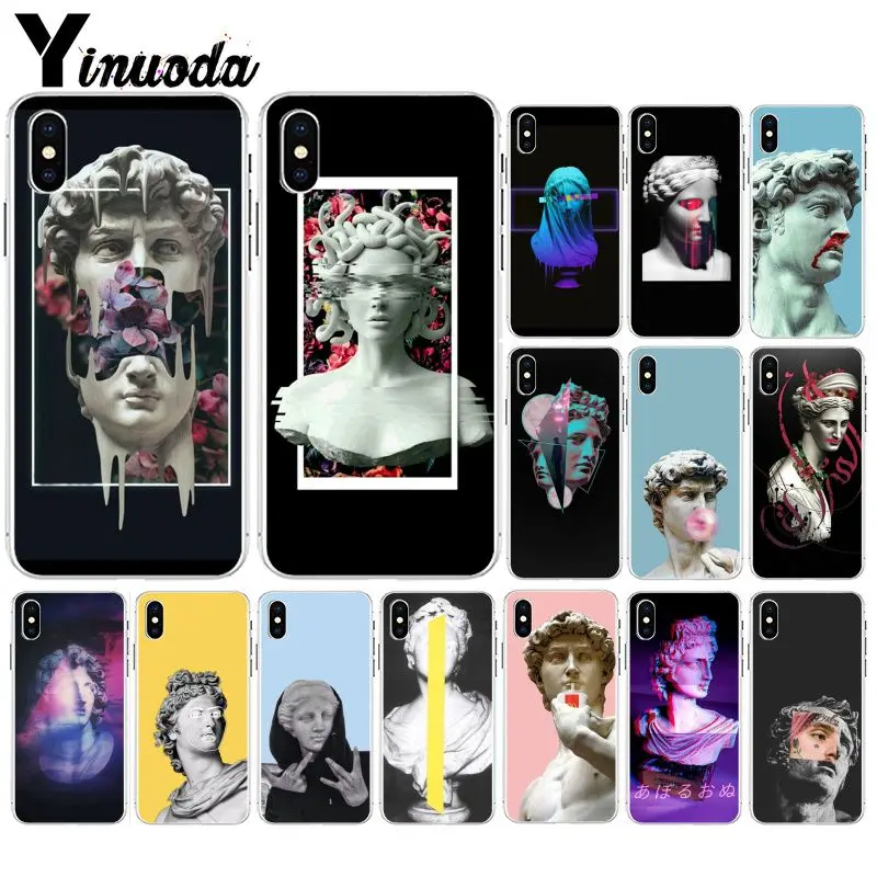 Yinuoda арт Давид статуя Мягкий Силиконовый ТПУ чехол для телефона Apple iPhone 8 7 6 6S Plus X XS