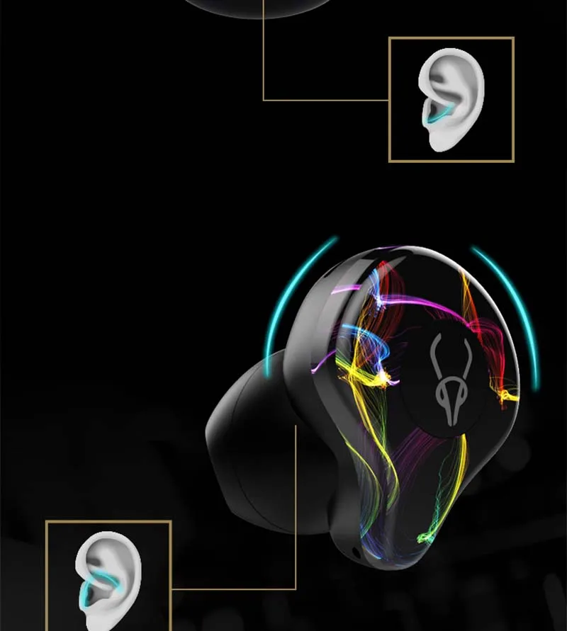 Беспроводная bluetooth-гарнитура с зарядным ящиком, мини бинауральная гарнитура для занятий спортом