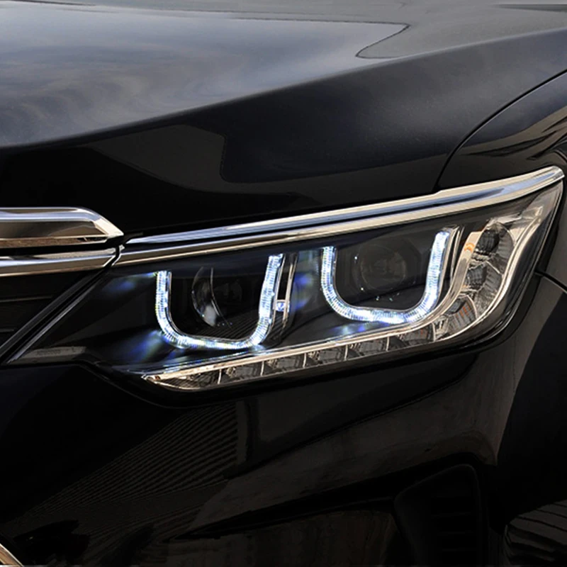 Автомобильный Стайлинг для 2015 2016 2017 Toyota Camry V55 светодиодные фары новые drl Объектив