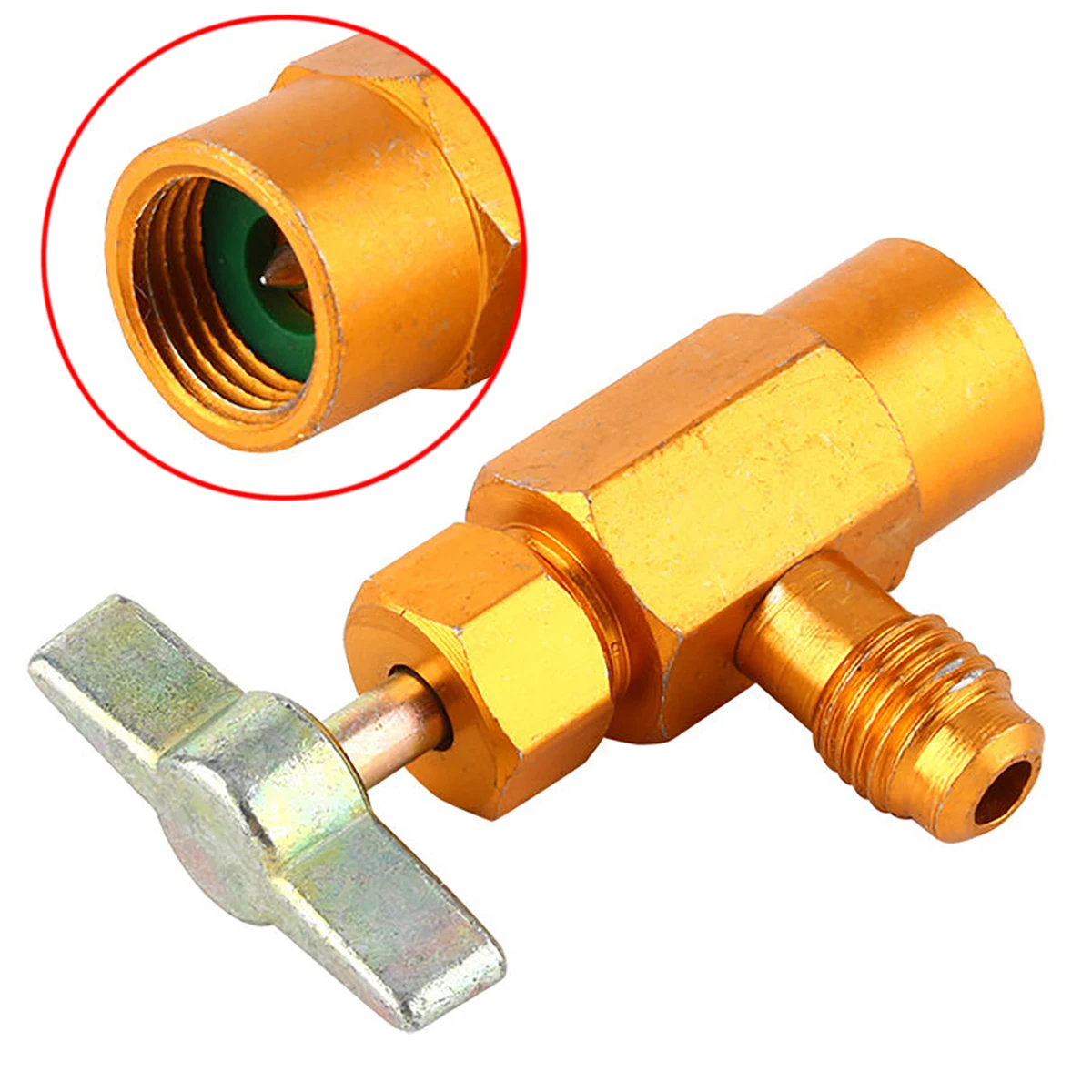 1 шт. AC R 134a хладагент кран может распределять 1/2 &quotACME резьба клапан M16|Детали
