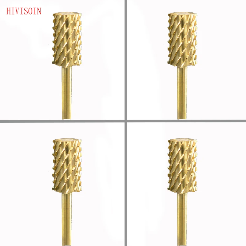 

HIVISOIN Carbide Nail Drill Bit - Large Barrel Bit - 3XC (Gold)