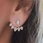 Женские Висячие серьги Boucle D'oreille Femme, серьги-стразы из сплава с каплями воды, 2017