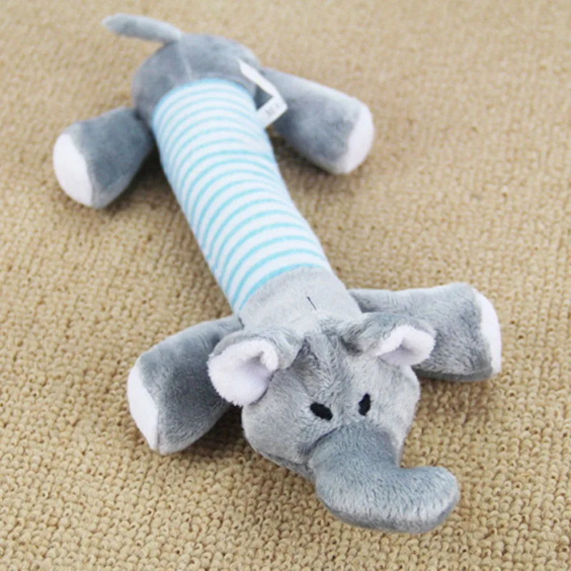 Cute Puppy Cat Squeaker Squeaky Plush Sound Toys Funny Pet Dog Chew Throw Squeak | Дом и сад