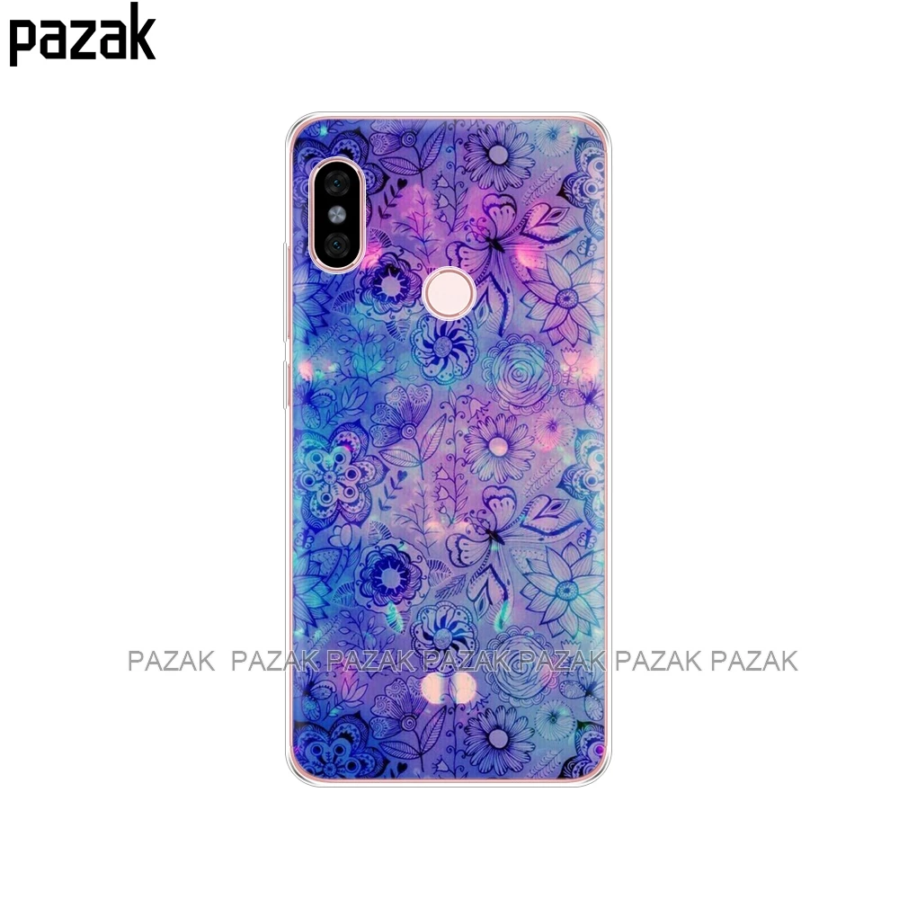 Силиконовый чехол для Xiaomi Redmi Note 6 Pro, чехол 6,26 '', мягкая задняя крышка из ТПУ для телефона Xiaomi Redmi Note 6 Pro, защитная сумка с рисунком - Цвет: 61376