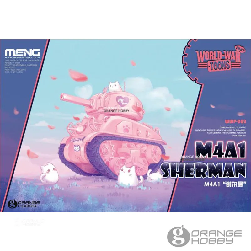 OHS Meng WWP002 Q Versin M4A1 Sherman Special Ver. Средний бак в сборке модели строительных