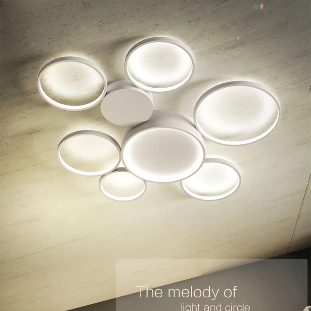 Современные круглые светодиодные потолочные светильники лампы для спальни