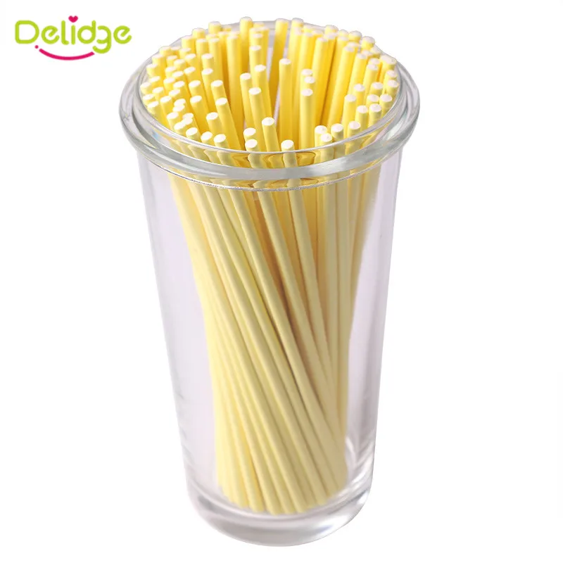 50 шт./компл. цветные палочки для леденцов твердая бумага поп торта выпечки