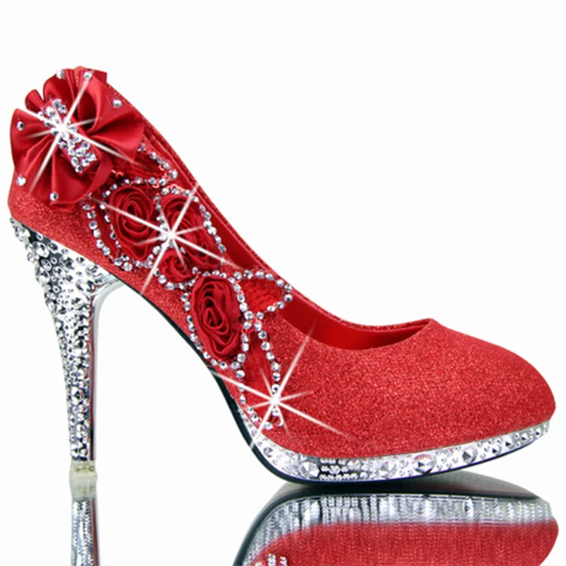 red 10cm Яркие свадебные туфли; женские туфли-лодочки; пикантные женские туфли на очень высоком каблуке; модная женская обувь для вечеринок; тонкий каблук 8 см; 10 см; YX721 - Цвет: red 10cm