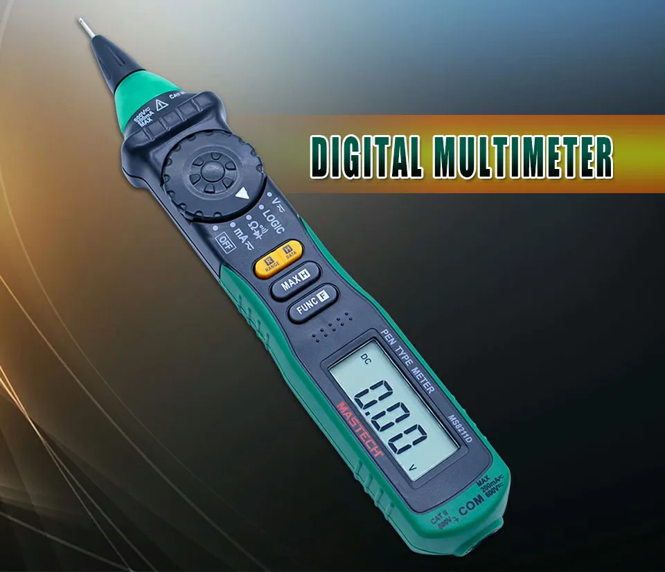 MASTECH MS8211D Автоматический диапазон цифровой мультиметр ручка-тип метр DMM мультитестер напряжения тока тестер логического уровня