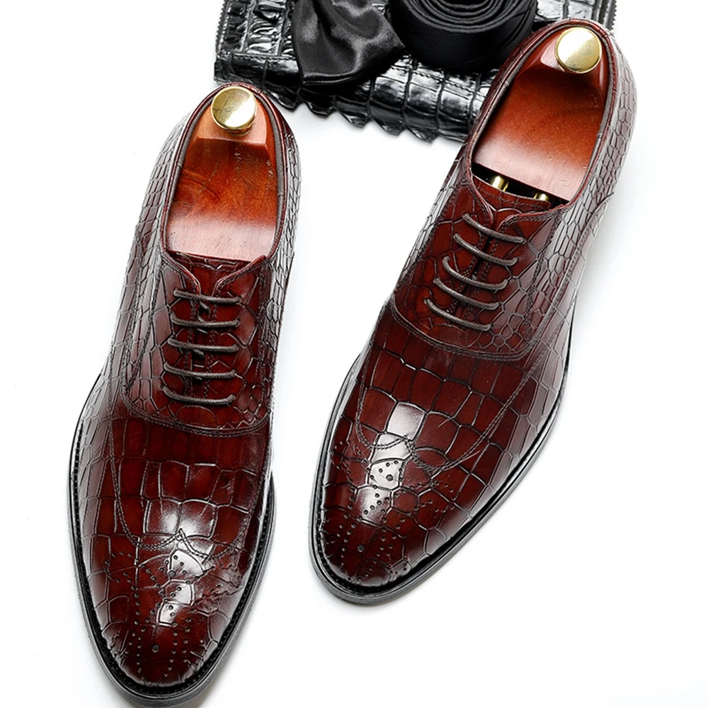 Мужская обувь Высококачественная натуральная коровья кожа итальянская марка