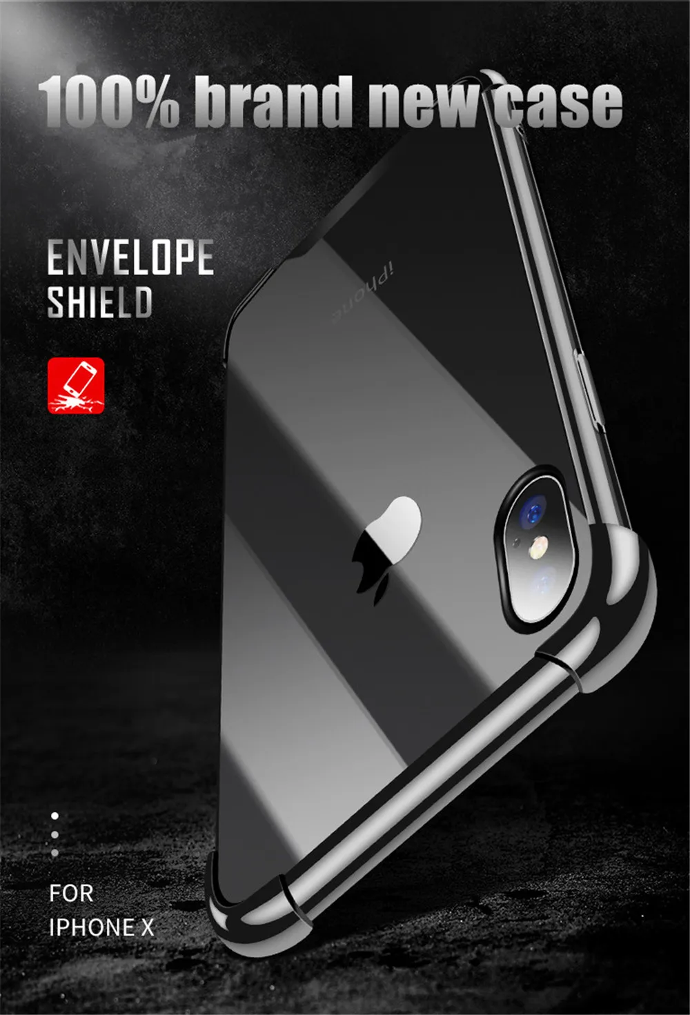 Lovebay модный прозрачный чехол для телефона для iPhone 11 Pro X XR XS Max 7 8 Plus TPU подушка безопасности анти-осенняя оболочка для iPhone 6 6s