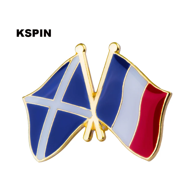 KSPIN Скотланд Ирландия Флаг дружбы значок флага pin 10 шт в партии XY0047|flag badge|badge badgeslot