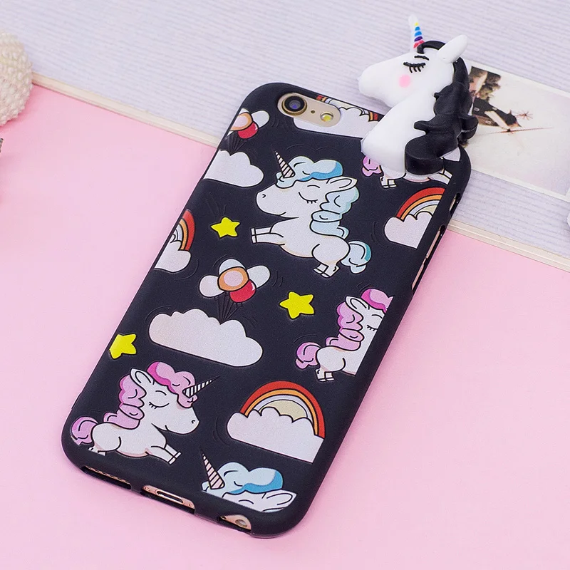 I5/6S Kawaii 3D мультяшная панда мягкий TPU чехол для телефона iPhone 6 6S plus 7 8 Plus 5s SE X Coque