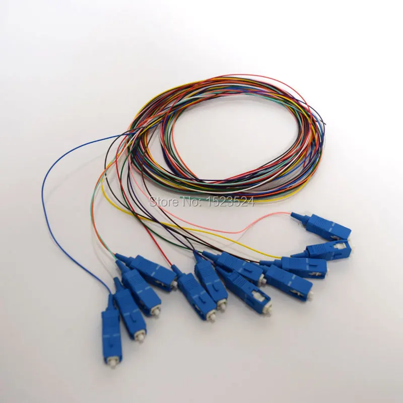 Free Shipping 2pcs/lot 12 Cores 12F SC UPC 1.5M Singlemode SC/UPC Fiber Optic Pigtail | Мобильные телефоны и аксессуары